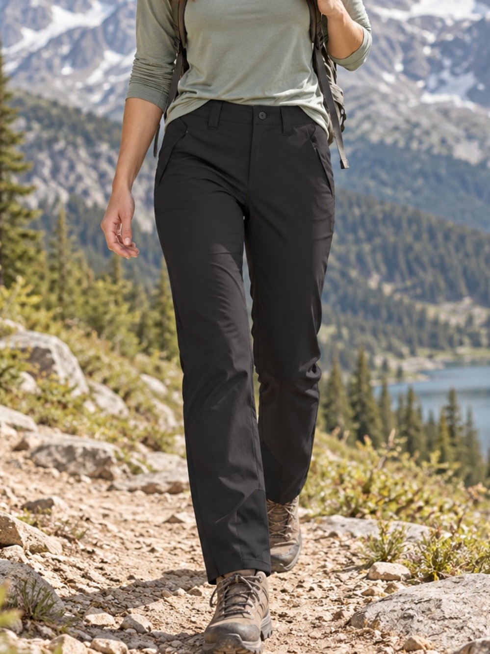 Patagonia Crestview Hiking Pants Women’s Size 8 Black Stretch